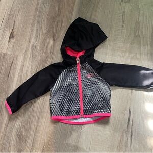 Nike girls dri-fit‎ jacket pink and black kids size 12 months